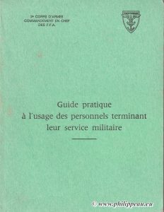 Guide pratique à l'usage des personnels terminant leur service militaire.