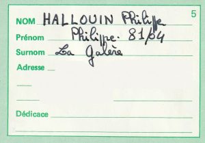 HALLOUIN Philippe 81/04