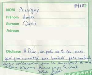 PERSIGNY André 81/02