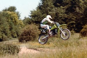 Moi avec mon 125 KX 1985 au MC du Thelle