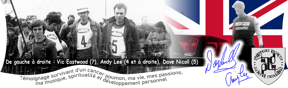 Vic Eastwood (?), Andy Lee (4 et à droite), Dave Nicoll (5)